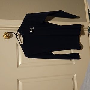 Under Armour Mens Large Navy Blue Compression Shirt